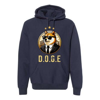 D.O.G.E Department Of Government Efficiency Doge Trump Premium Hoodie