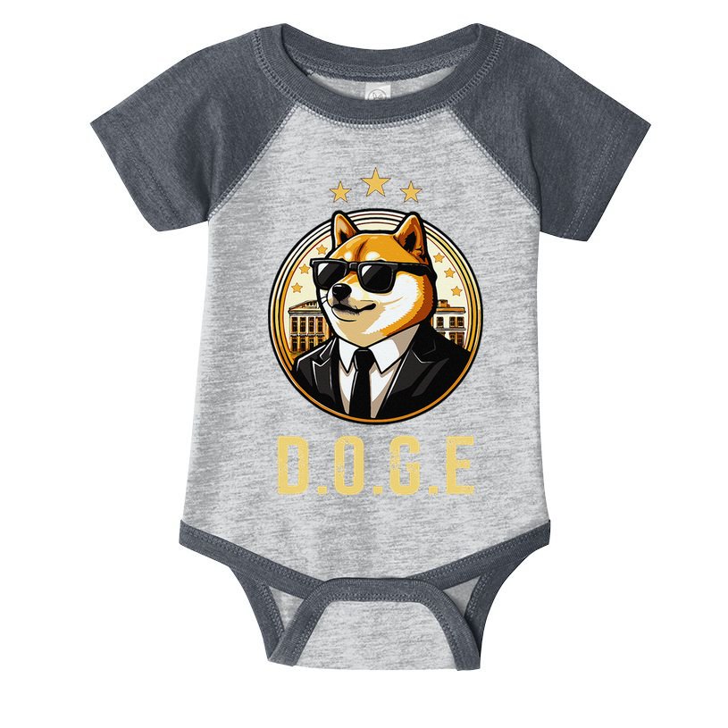 D.O.G.E Department Of Government Efficiency Doge Trump Infant Baby Jersey Bodysuit