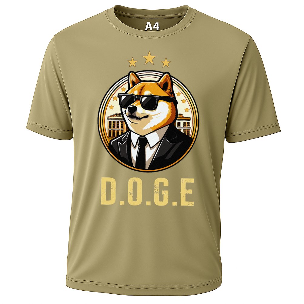 D.O.G.E Department Of Government Efficiency Doge Trump Cooling Performance Crew T-Shirt