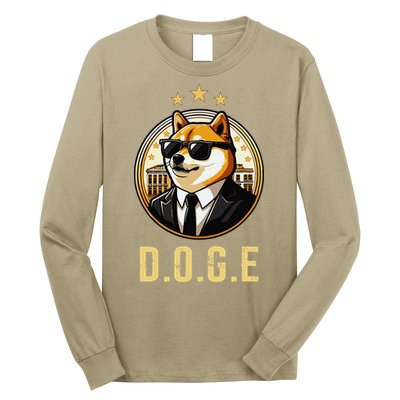 D.O.G.E Department Of Government Efficiency Doge Trump Long Sleeve Shirt