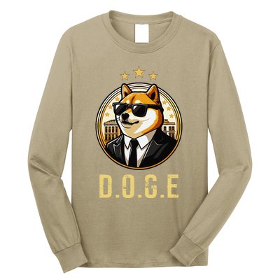 D.O.G.E Department Of Government Efficiency Doge Trump Long Sleeve Shirt