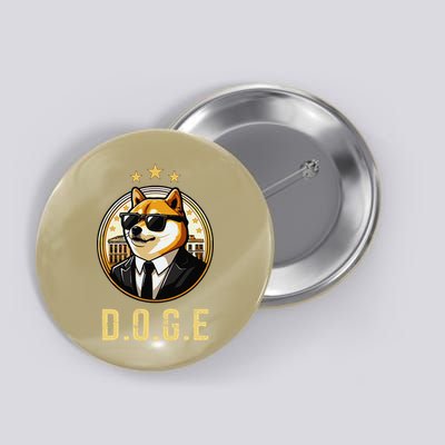 D.O.G.E Department Of Government Efficiency Doge Trump Button