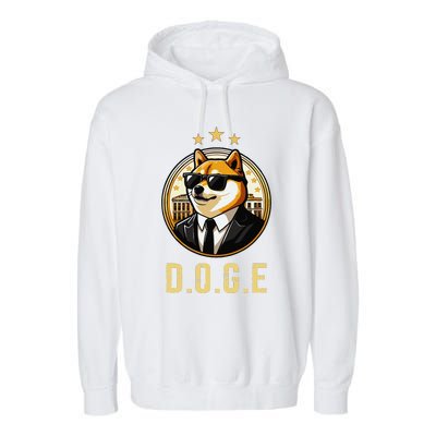 D.O.G.E Department Of Government Efficiency Doge Trump Garment-Dyed Fleece Hoodie