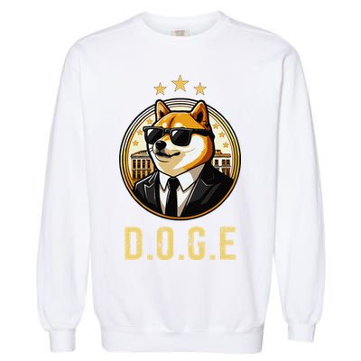 D.O.G.E Department Of Government Efficiency Doge Trump Garment-Dyed Sweatshirt