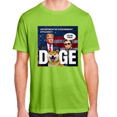 Doge Department Of Government Efficiency YouRe Fired Trump Adult ChromaSoft Performance T-Shirt