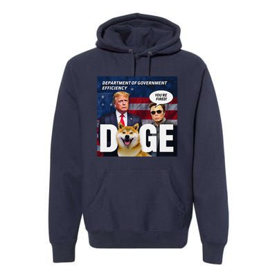 Doge Department Of Government Efficiency YouRe Fired Trump Premium Hoodie