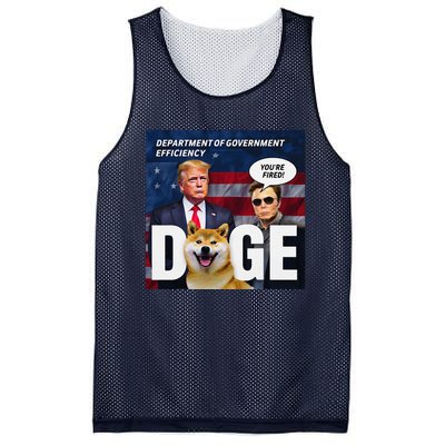 Doge Department Of Government Efficiency YouRe Fired Trump Mesh Reversible Basketball Jersey Tank