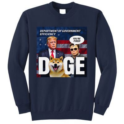 Doge Department Of Government Efficiency YouRe Fired Trump Tall Sweatshirt