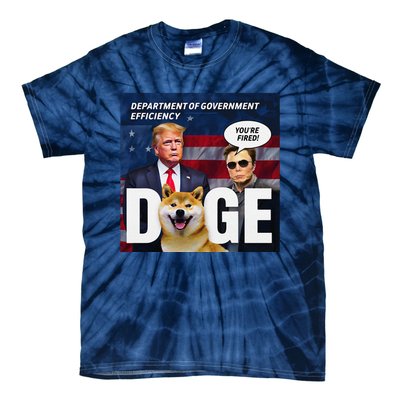 Doge Department Of Government Efficiency YouRe Fired Trump Tie-Dye T-Shirt