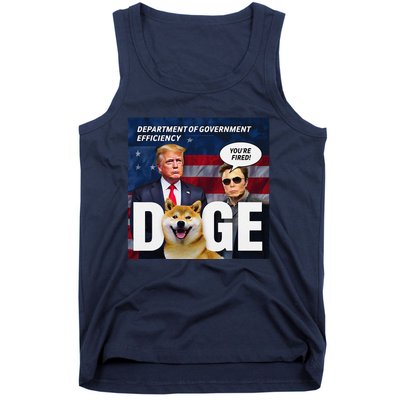 Doge Department Of Government Efficiency YouRe Fired Trump Tank Top