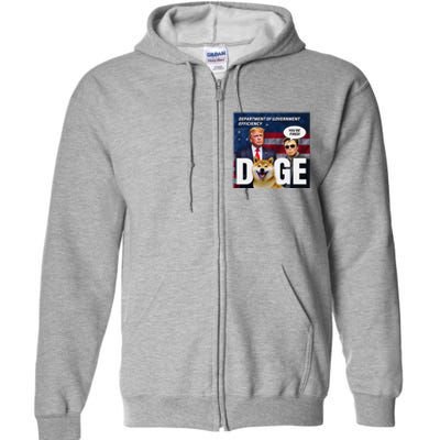 Doge Department Of Government Efficiency YouRe Fired Trump Full Zip Hoodie