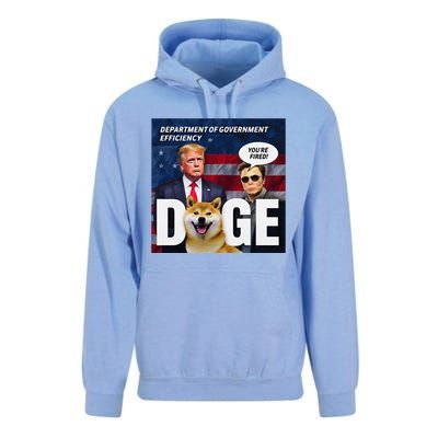 Doge Department Of Government Efficiency YouRe Fired Trump Unisex Surf Hoodie