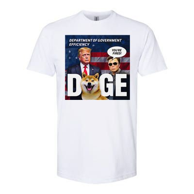 Doge Department Of Government Efficiency YouRe Fired Trump Softstyle CVC T-Shirt