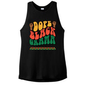 DOPEBLACKGRAMA Ladies PosiCharge Tri-Blend Wicking Tank