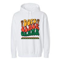 DOPEBLACKGRAMA Garment-Dyed Fleece Hoodie