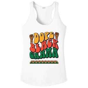 DOPEBLACKGRAMA Ladies PosiCharge Competitor Racerback Tank