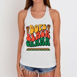 DOPEBLACKGRAMA Women's Knotted Racerback Tank