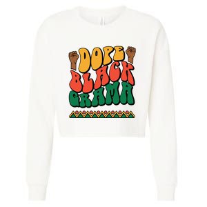 DOPEBLACKGRAMA Cropped Pullover Crew