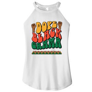 DOPEBLACKGRAMA Women's Perfect Tri Rocker Tank