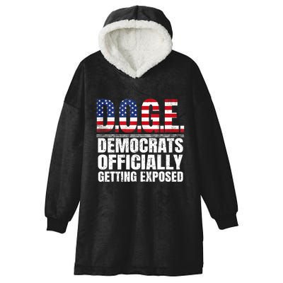 Doge Democrats Officially Getting Exposed Hooded Wearable Blanket