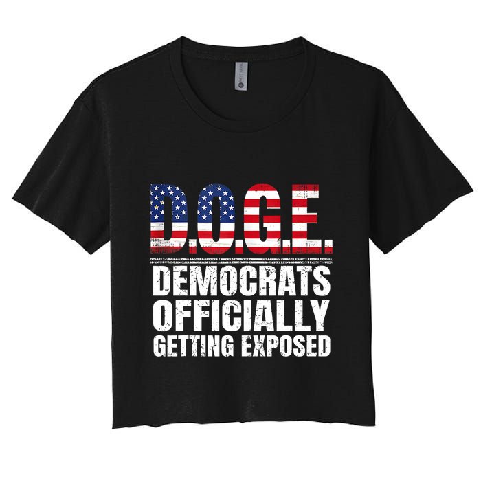 Doge Democrats Officially Getting Exposed Women's Crop Top Tee