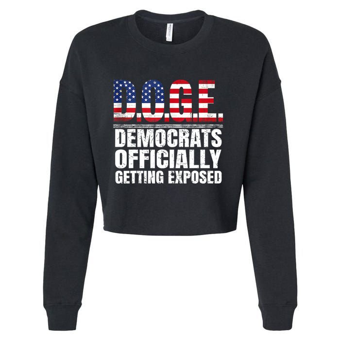 Doge Democrats Officially Getting Exposed Cropped Pullover Crew
