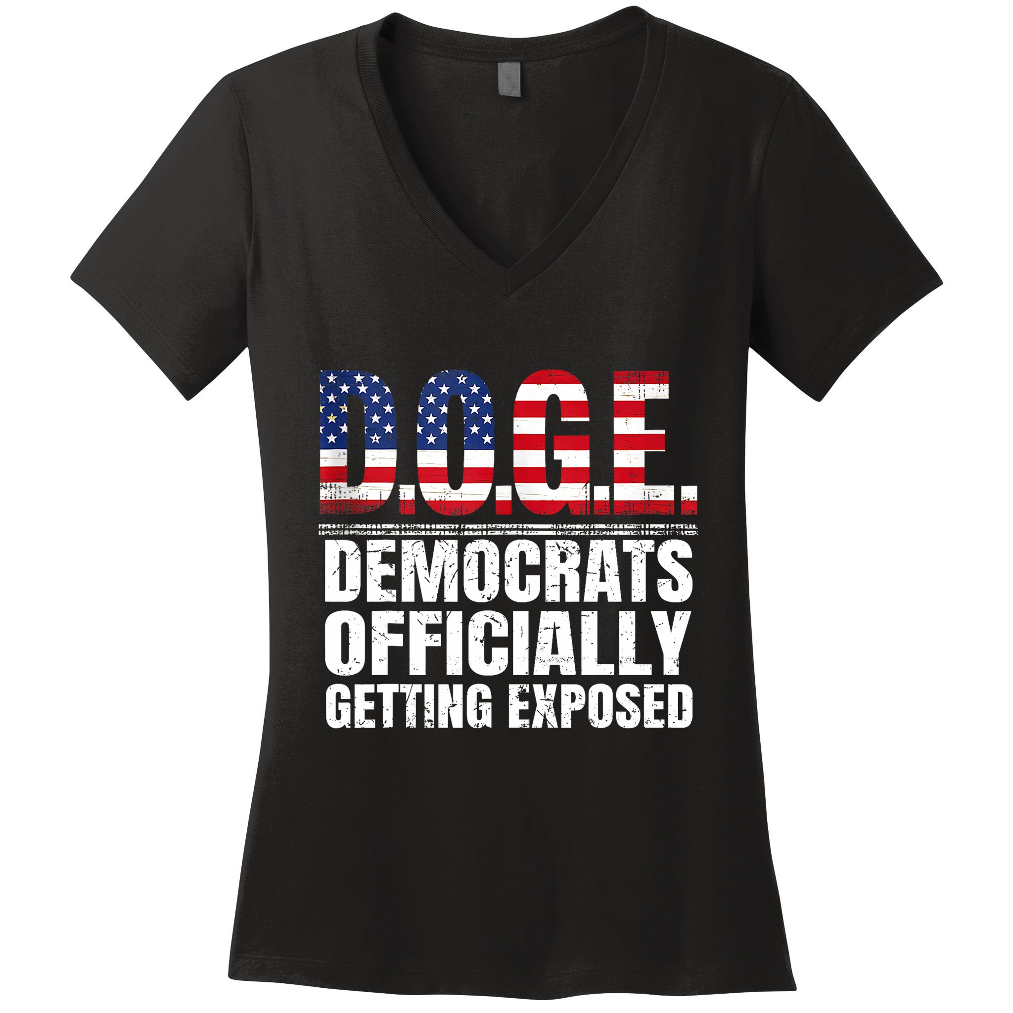 Doge Democrats Officially Getting Exposed Women's V-Neck T-Shirt