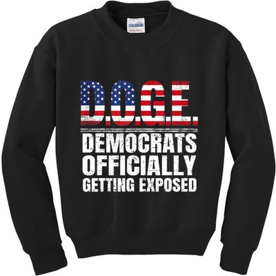 Doge Democrats Officially Getting Exposed Kids Sweatshirt