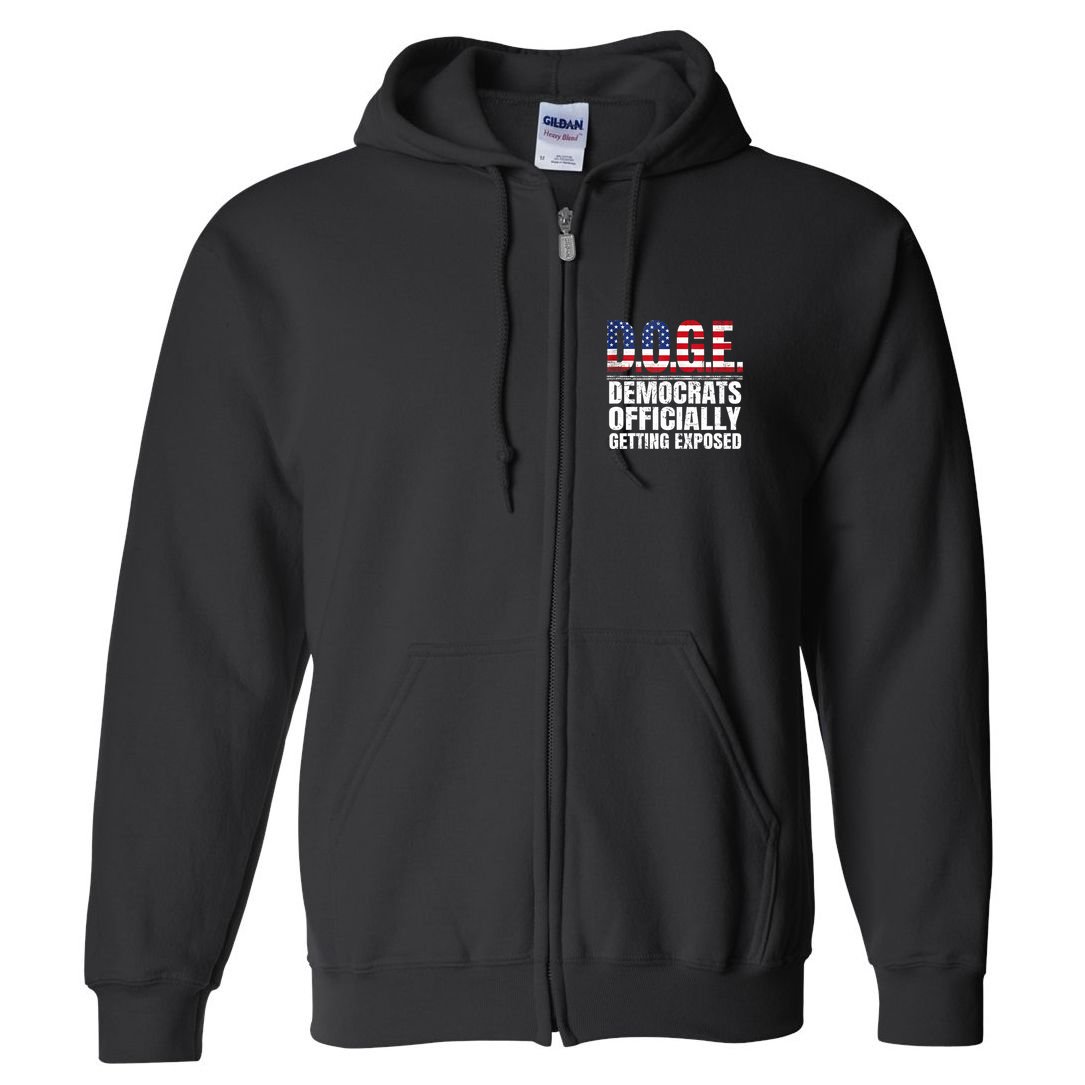 Doge Democrats Officially Getting Exposed Full Zip Hoodie