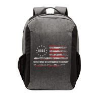 Doge Department Of Government Efficiency D.O.G.E. Us Flag Vector Backpack