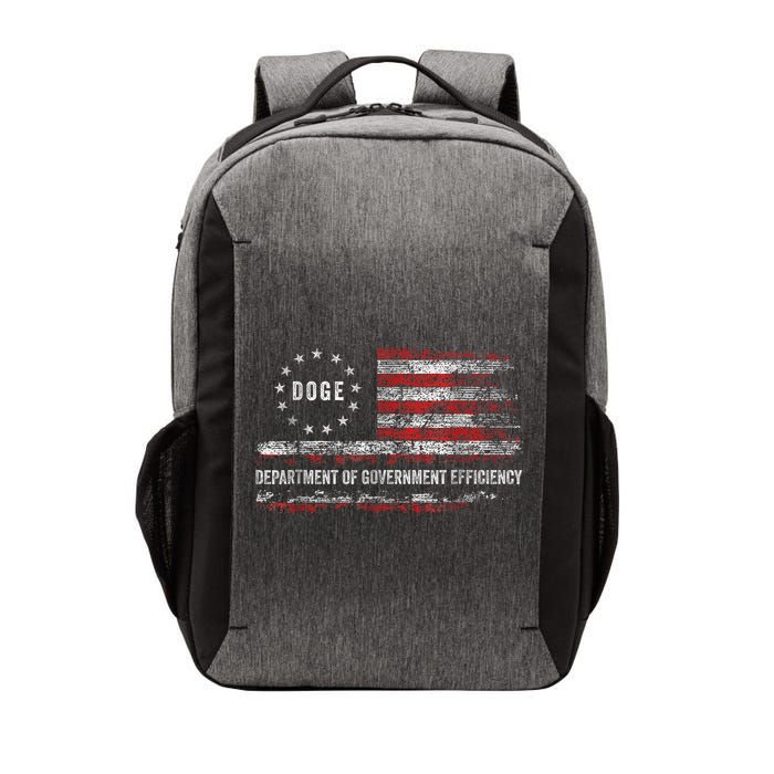 Doge Department Of Government Efficiency D.O.G.E. Us Flag Vector Backpack