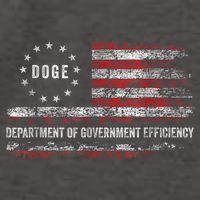 Doge Department Of Government Efficiency D.O.G.E. Us Flag Vector Backpack