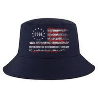 Doge Department Of Government Efficiency D.O.G.E. Us Flag Cool Comfort Performance Bucket Hat