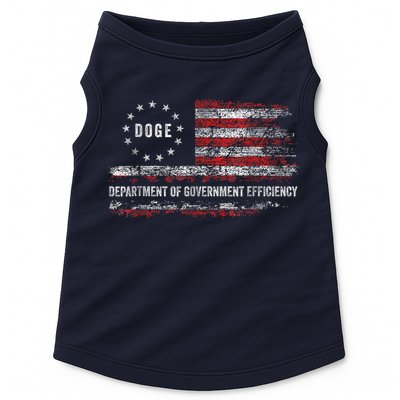 Doge Department Of Government Efficiency D.O.G.E. Us Flag Doggie Tank