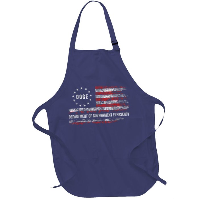 Doge Department Of Government Efficiency D.O.G.E. Us Flag Apron