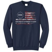 Doge Department Of Government Efficiency D.O.G.E. Us Flag Sweatshirt