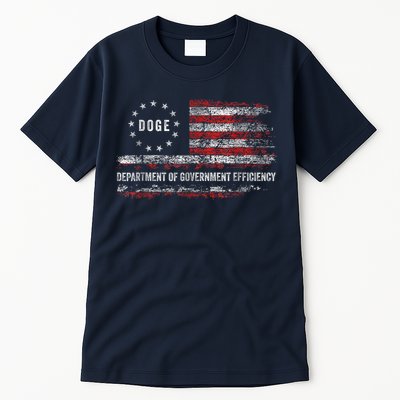 Doge Department Of Government Efficiency D.O.G.E. Us Flag Tall T-Shirt