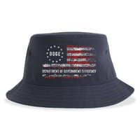 Doge Department Of Government Efficiency D.O.G.E. Us Flag Sustainable Bucket Hat
