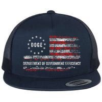 Doge Department Of Government Efficiency D.O.G.E. Us Flag Flatbill Hat