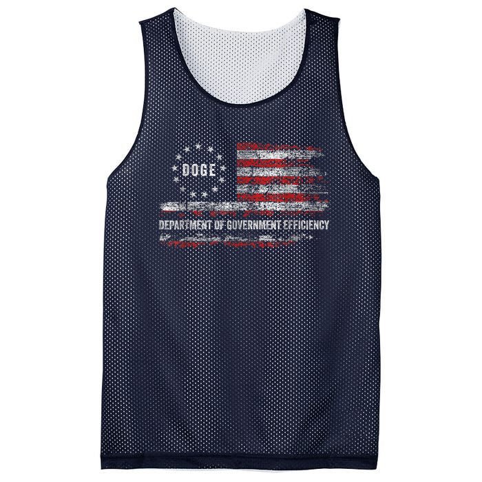 Doge Department Of Government Efficiency D.O.G.E. Us Flag Mesh Reversible Basketball Jersey Tank