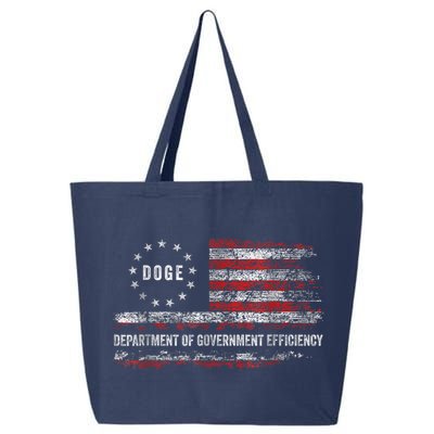 Doge Department Of Government Efficiency D.O.G.E. Us Flag 25L Jumbo Tote