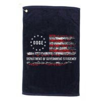 Doge Department Of Government Efficiency D.O.G.E. Us Flag Golf Towel