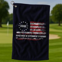 Doge Department Of Government Efficiency D.O.G.E. Us Flag Golf Towel