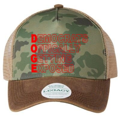 Doge Democrats Officially Getting Exposed Dept Of Govt Legacy Tie Dye Trucker Hat