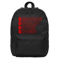 Doge Democrats Officially Getting Exposed Dept Of Govt 16 in Basic Backpack
