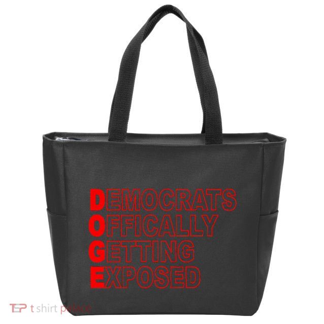 Doge Democrats Officially Getting Exposed Dept Of Govt Zip Tote Bag