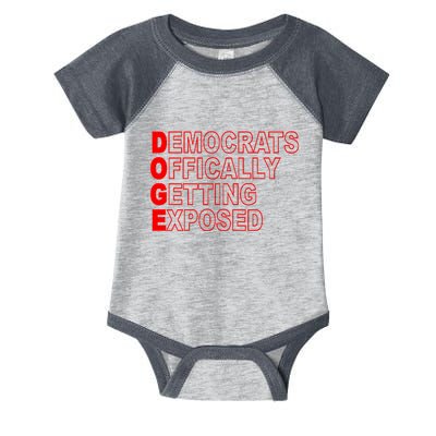 Doge Democrats Officially Getting Exposed Dept Of Govt Infant Baby Jersey Bodysuit