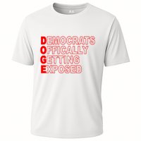 Doge Democrats Officially Getting Exposed Dept Of Govt Cooling Performance Crew T-Shirt