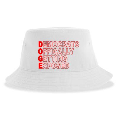 Doge Democrats Officially Getting Exposed Dept Of Govt Sustainable Bucket Hat