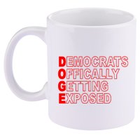 Doge Democrats Officially Getting Exposed Dept Of Govt 11oz C Handle Ceramic Mug